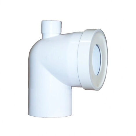 Regiplast – Coude WC 90° mâle diamètre 100 – Raccord pour évacuation eaux usées – Installation efficace et fiable – Piquage inclus