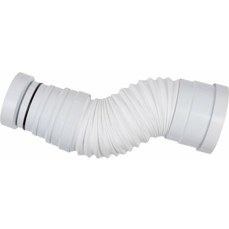 Regiplast – Pipe WC avec réduction – Longueur ajustable 250 à 550 mm – Raccord femelle-mâle – Compatible Ø 80 à 110 mm – Matériau EPDM