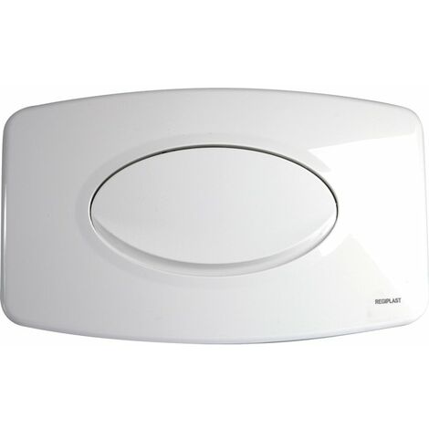Regiplast – Plaque de commande murale WC encastré simple volume – Plastique ABS haute qualité – Largeur 310mm, Hauteur 190mm, Profondeur 44mm – Compatible Eurofutura 600