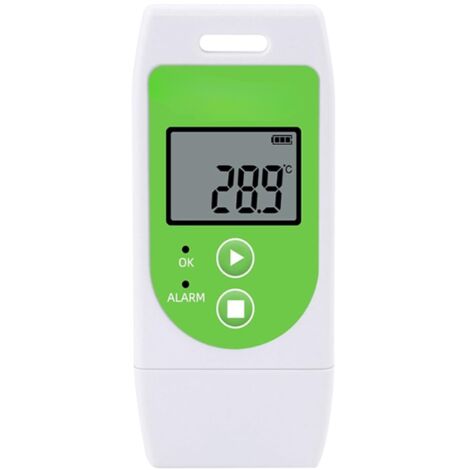 Registrador de datos de termómetro USB, sensor de temperatura reutilizable, 32000 puntos verdes - OTRO