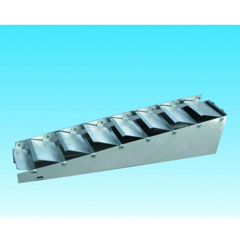 Registre à glissières orientables inclinées pour grille conduit GRC 600x125mm S&P (UNELVENT) 866930