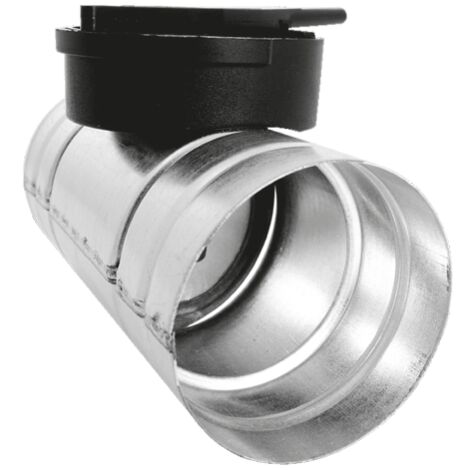 Registre de régulation pour conduit semi-rigide D90 RFVS90 – Diamètre 90 mm – Longueur 110 mm – Acier galvanisé étanche – Econoprime