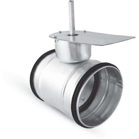 Registre d’équilibrage galva à joints volet plein étanche motorisable 160 mm - REVPLAME160 - REGGALVPLAME160 ECONONAME - REGGALVPLAME160