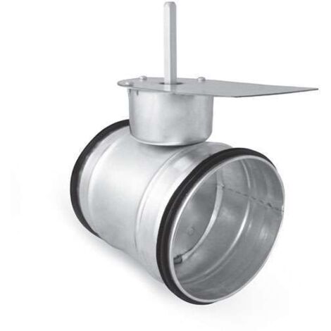 Registre d’équilibrage galva à joints volet plein motorisable 80 mm - REVPLAM80 - REGGALVPLAM80 ECONONAME - REGGALVPLAM80