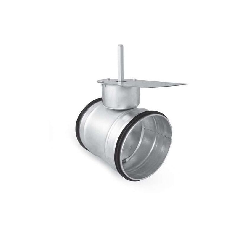 Registre d'équilibrage galva à joints volet plein motorisable 80 mm - REVPLAM80 - REGGALVPLAM80 Econoname REGGALVPLAM80