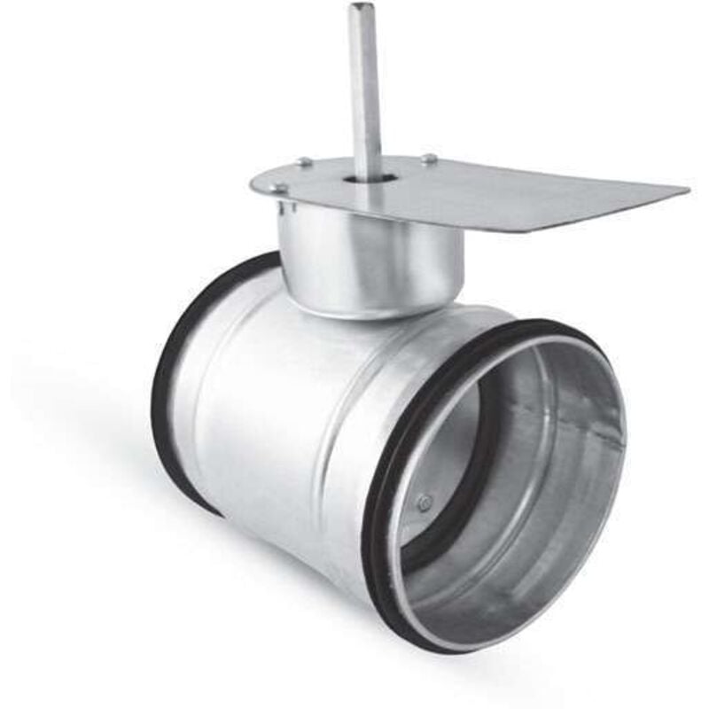 Registre d'équilibrage galva à joints volet plein étanche motorisable 200 mm - REVPLAME200 - REGGALVPLAME200 Econoname REGGALVPLAME200