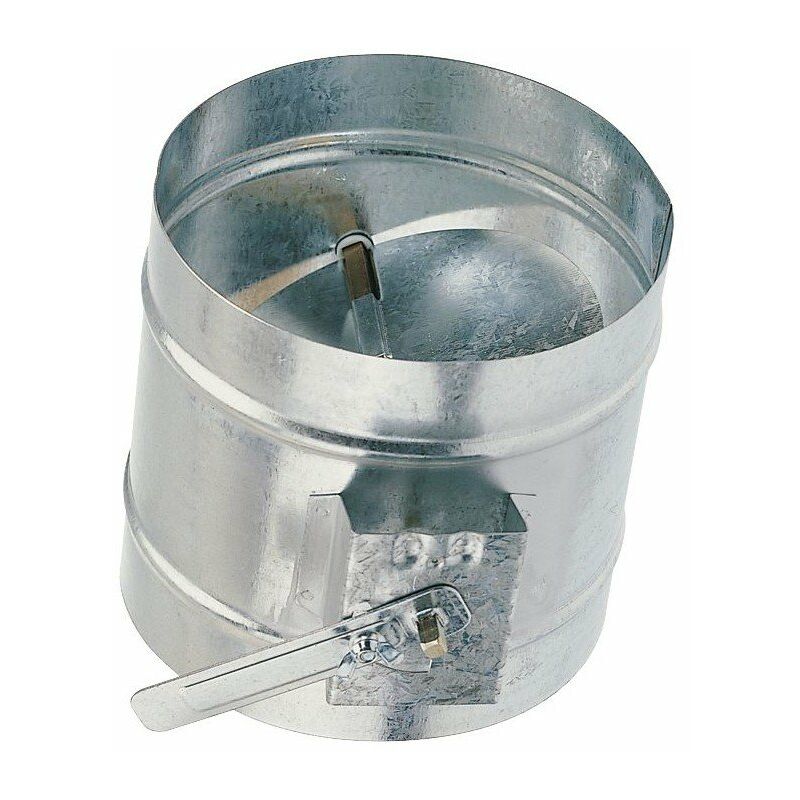 Registre de reglage galvanise a commande manuelle diametre 125mm - Atlantic