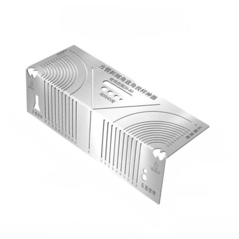 Regla angular plegable de acero cuadrada de 90 grados, regla angular, herramienta de dibujo, regla de dibujo de arco grande de 20-80 grados