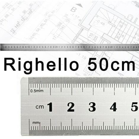 REGLA METRICA 1MM A 80CM METAL ACERO REGLA MULTIFUNCION FIRMA CM PULGADAS