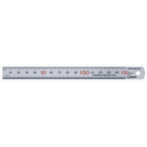 Regla de acero inox. 150 mm LIMIT