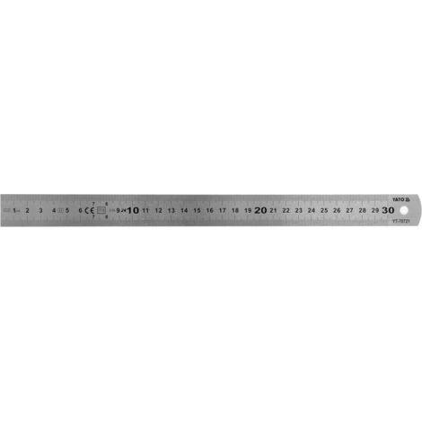 REGLA DE MEDICIÓN SS 300MM YT-70721 YATO
