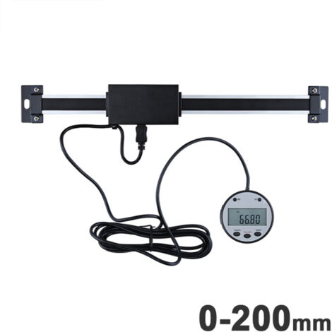Regla lineal digital vertical graduada, pantalla magnética externa opcional de 0,01 mm, herramienta de medición para fresadoras y tornos 5403-200 (0-200 mm)