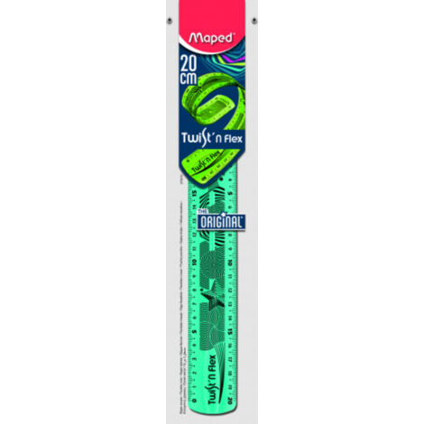 Regla maped plastico flexible de 20 cms colores surtidos