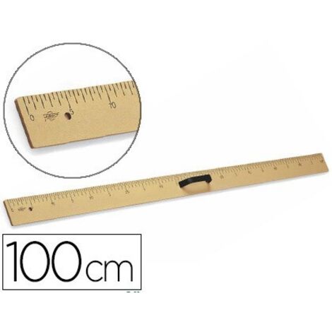 Regla para encerado faibo de plastico imitacion madera 1mt
