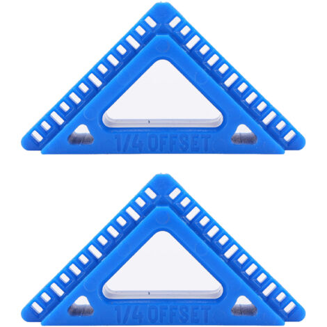 Regla para ventanas y puertas  Medidor de separación descentrado  Plástico reversible 1/4" 3/16"