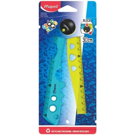 Regla plegable Croc Croc 15/30 cm blíster