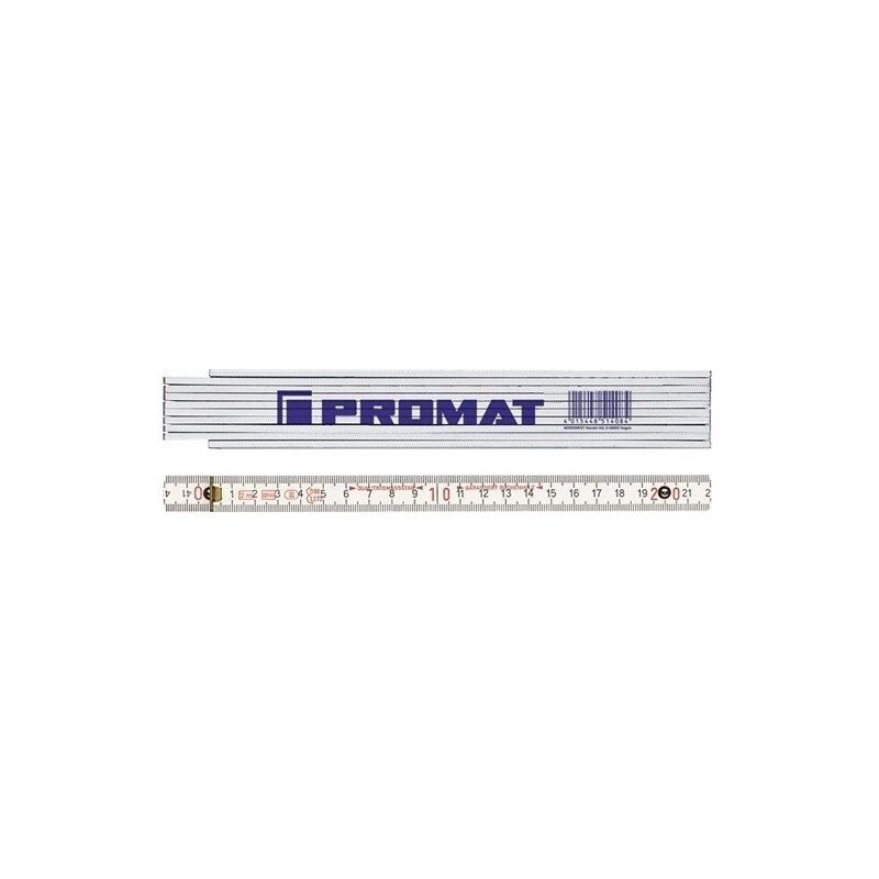 

Metro Plegable Longitud 2 Mm Mm/Cm Ce Iii Haya Blanco - Promat