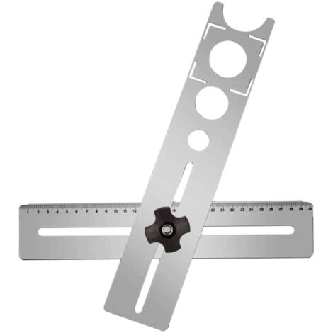 RéGlable Localisateur De Trou, RèGle D'Outil De Carrelage Localisateur De Tuile RèGle De Mesure D'Angle Carrelage RèGle De Mesure D'Angle De Tuile