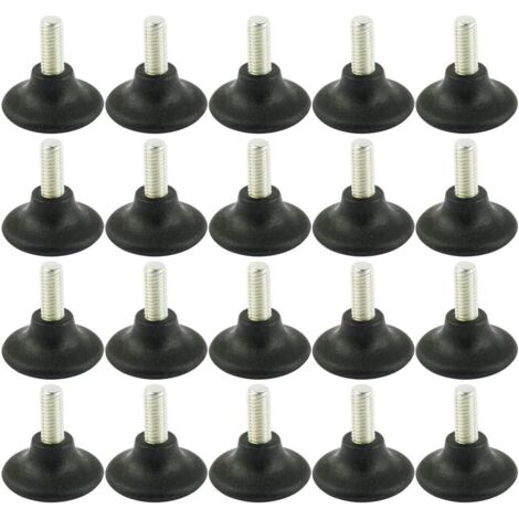 Réglage de la hauteur du pied pied de meuble en plastique coussinet de pied réglage de la vis de pied pied canapé meuble pied meuble jambe chaise protection sol 20