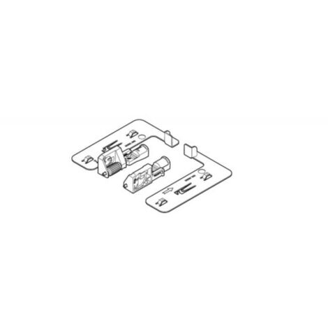Réglage de la profondeur Actro 5D plastique gris HETTICH
