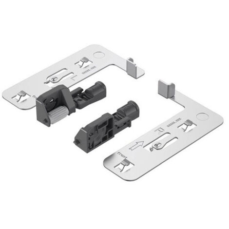 Réglage de la profondeur Actro 5D plastique gris HETTICH