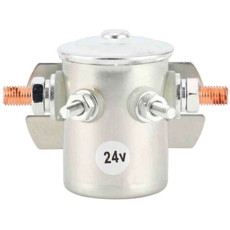 Réglages de solénoïde 24 V CC/200 A, relais de démarreur hydraulique normalement ouvert (NO), solénoïdes de démarreur de remplacement pour automobile
