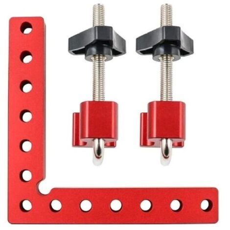 Règle à Angle Droit 90° pour Bois - Bloc de Positionnement Aluminium 140mm, Fixation Angulaire Menuiserie Précise