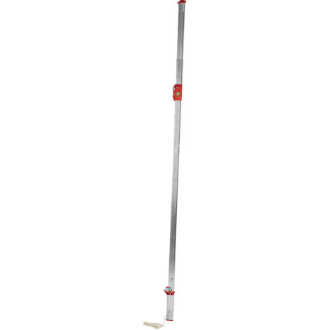 Mob Mondelin – Règle à bâtir aluminium 2,30 m à 3,60 m – Avec pelote de cordeau vertical et horizontal – Pour cloisons en briques et plâtre