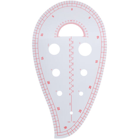 Règle à Courbes Multifonction pour Couture et Patchwork - Positionnement Boutons, Encolure, Poches