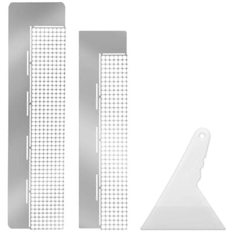 Règle à dessin diamantée en maille (lot de 3) - Grille pour dessin diamantée DIY