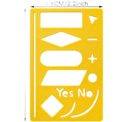 Règle à Motifs et Pochoirs pour Journal Créatif – Pour Dessiner Facilement des Bordures, Cadres et Embellissements – Gain de Temps pour Bullet Journal, Scrapbooking et Illustration