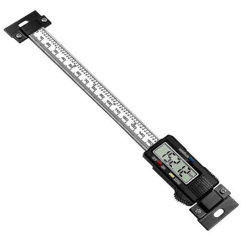 Règle à niveau numérique horizontale/verticale en acier inoxydable avec affichage LCD, 0-15 cm