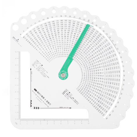 Règle à tricoter multifonction - Mesure précise des mailles et calcul des rangs - Outil de comptage pour tricot