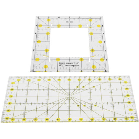 Règle acrylique pour patchwork, dessin et couture, outil de mesure précis pour tissus et projets créatifs