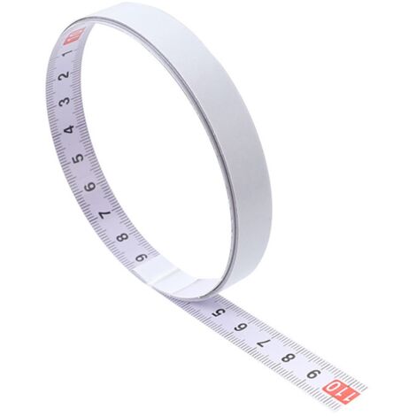 Règle adhésive autocollante avec ruban en acier peint 5 mètres avant et arrière