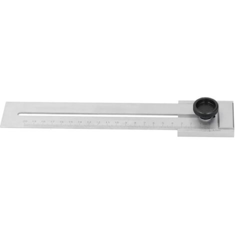 Règle coulissante en acier carbone pour menuiserie, outil de mesure parallèle précis 200mm