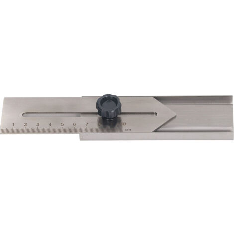 Règle coulissante en acier inoxydable 0-100mm pour marquage précis en menuiserie