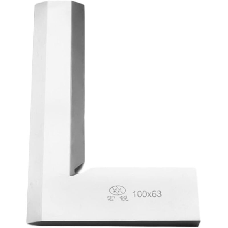 Sunxury - Règle d'angle carrée de 90 degrés pour mécanicien - En acier trempé - En forme de l - Instrument de mesure industriel