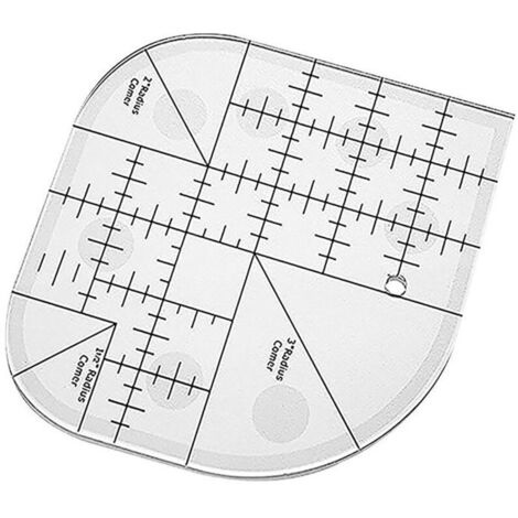Règle d'angle incurvée pour courtepointe, patchwork de couture Modèles de couture à bords ronds, outils de patchwork pour fournitures de couture, maison, bureau