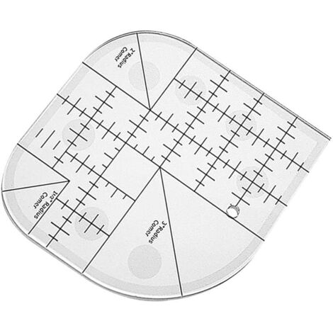 Règle d'angle incurvée pour courtepointe, patchwork de couture Modèles de couture à bords ronds, outils de patchwork pour fournitures de couture, maison, bureau