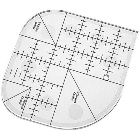 Règle d'angle incurvée pour courtepointe, patchwork de couture  Modèles de couture à bords ronds, outils de patchwork pour fournitures de couture, maison, bureau