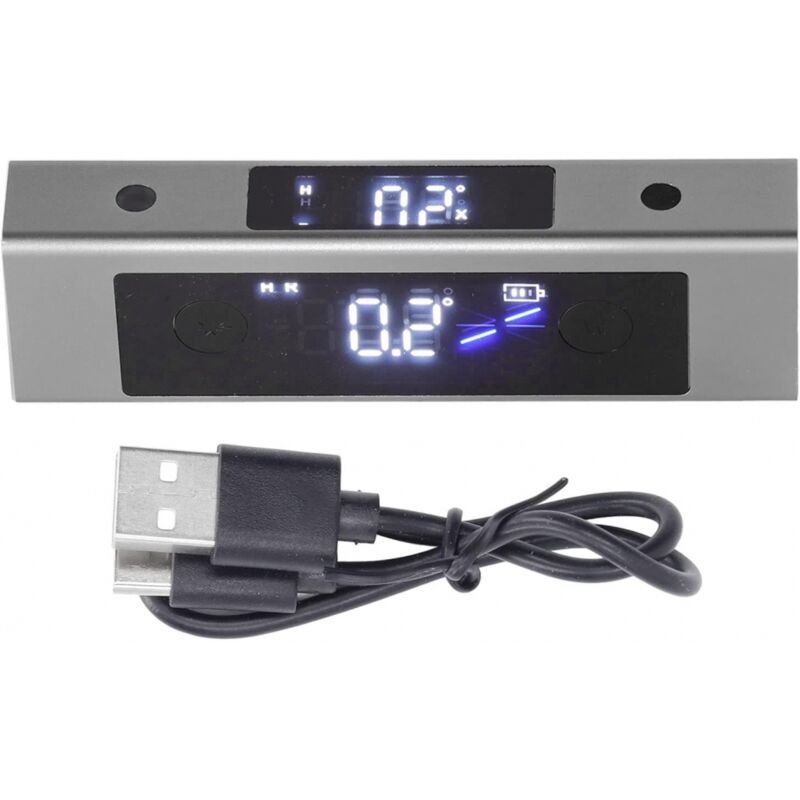 Règle D'angle Laser Règle De Nivellement led Affichage Numérique Instrument De Mesure Outil De Travail Jauge D'angle Numérique Portative Unilatérale