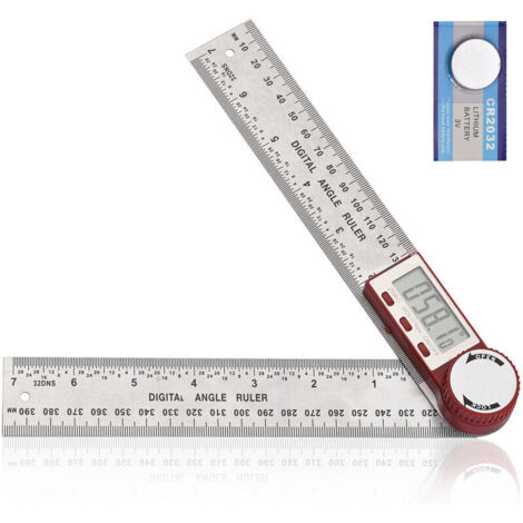 Règle d'angle numérique de haute précision instrument de mesure de rapporteur de l'industrie du bois à 360 degrés électronique multifonctionnelle