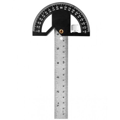 Règle d'angle pour le travail du bois et rapporteur magnétique, 304 mm, rapporteur d'angle 0-180 ° pour les mesures de dessin de marques