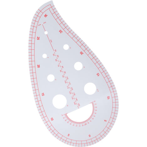 Règle de Couture Polyvalente pour Patchwork et Quilting - Mesure de Poches, Encollures et Boutonnières