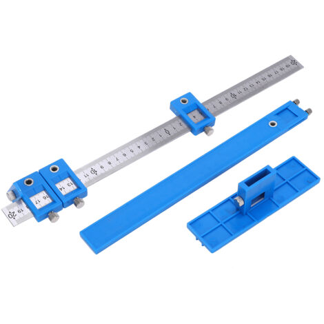 Règle de Guidage Amovible 5mm pour Perçage - Gabarit de Positionnement Outil de Perforation Jig de Charpentier Outil à Main