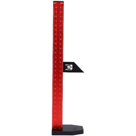 Règle de hauteur pour le travail du bois, ligne de marquage de mesure de profondeur de scie à table à double échelle en pouces métrique