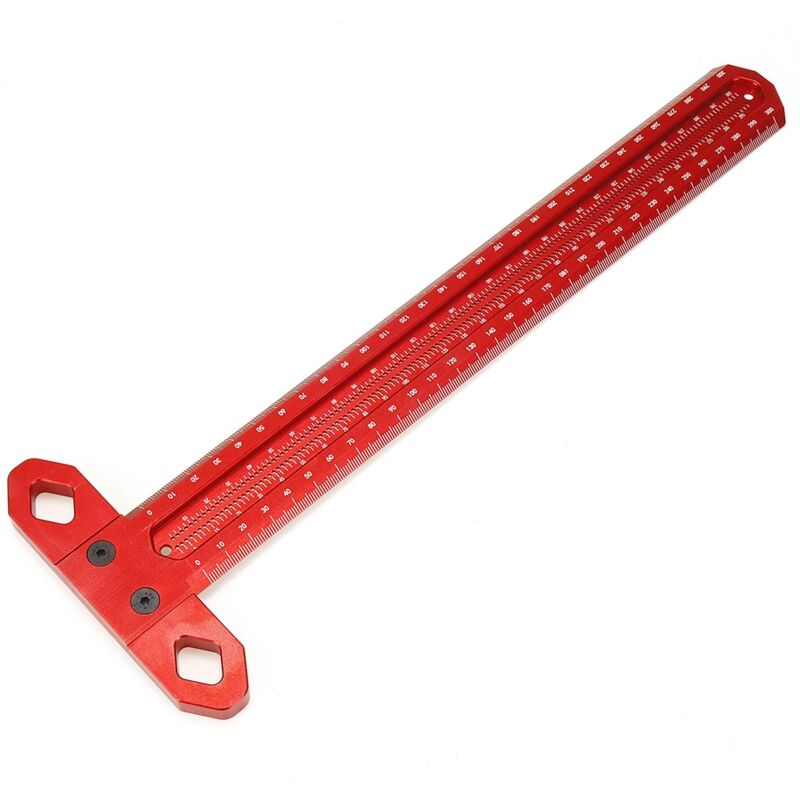 Alovez - Règle de marquage de précision en alliage d'aluminium - 300 mm