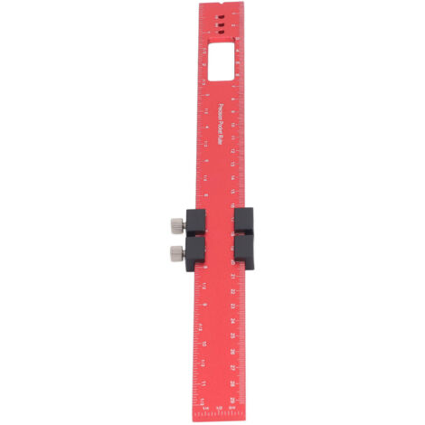 Règle de menuiserie 300mm en aluminium avec guide coulissant pour traçage précis