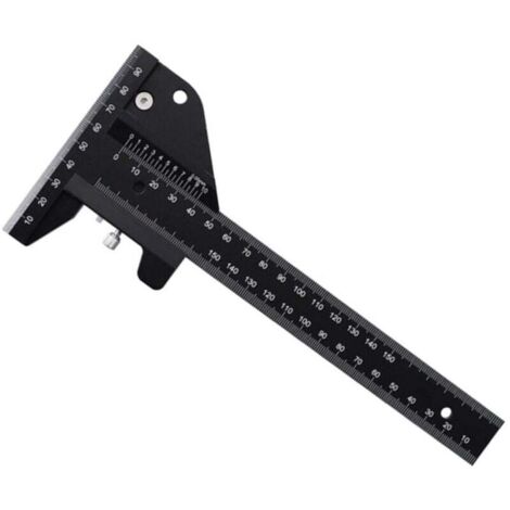Règle De Menuiserie Multifonction Alliage Daluminium Outil De Marquage 210 mm métrique